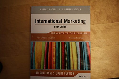 International Marketing: International Student Version - Kotabe, Masaaki (Mike); Helsen, Kristiaan