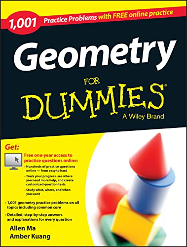 Stock image for Geometry: 1,001 Practice Problems for Dummies (+ Free Online Practice) for sale by ThriftBooks-Dallas