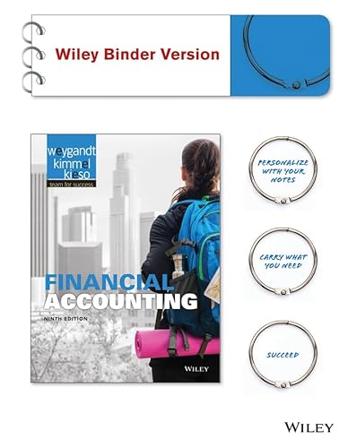 Imagen de archivo de Financial Accounting 9e Binder Ready Version + WileyPLUS Registration Card a la venta por redgorillabooks