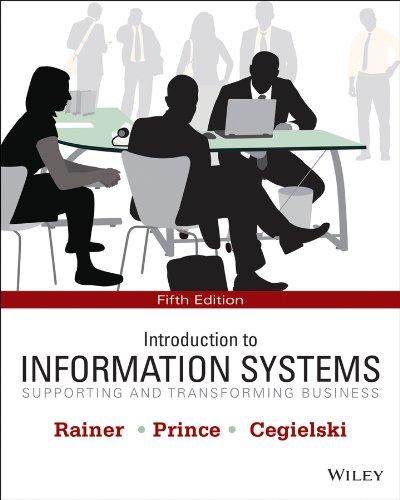 Imagen de archivo de Introduction to Information Systems 5e + WileyPLUS Registration Card a la venta por Better World Books