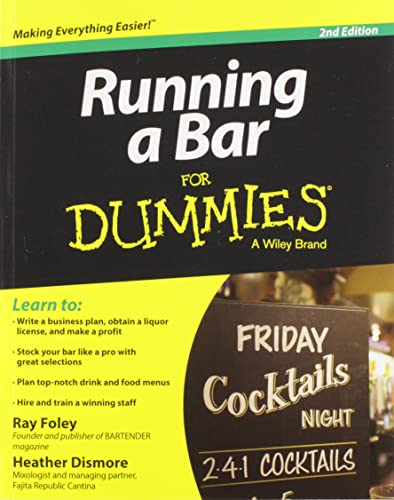 Imagen de archivo de Running a Bar For Dummies a la venta por Goodwill Books