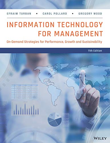 Beispielbild fr Information Technology for Management: On-Demand Strategies for Performance, Growth and Sustainability zum Verkauf von BooksRun