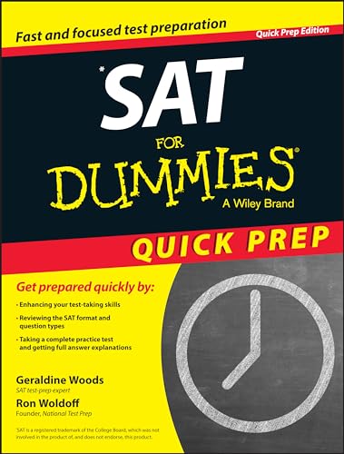 Imagen de archivo de SAT for Dummies 2015 Quick Prep a la venta por Better World Books