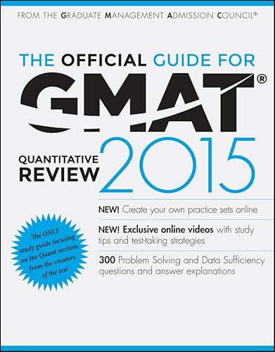 Beispielbild fr The Official Guide for GMAT Quantitative Review 2015 with Online Question Bank and Exclusive Video zum Verkauf von SecondSale