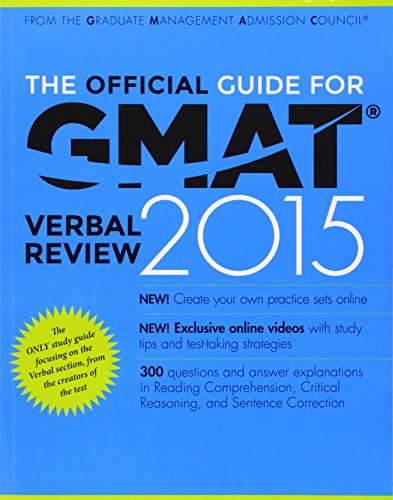Stock image for The Official Guide for GMAT Verbal Review 2015, With Online Question Bank and Exclusive Video for sale by BookHolders