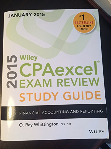 Imagen de archivo de Wiley CPAexcel Exam Review 2015 Study Guide (January) : Financial Accounting and Reporting a la venta por Better World Books