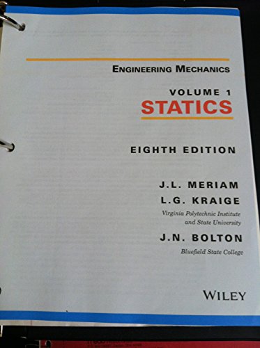 Imagen de archivo de Engineering Mechanics, Binder Ready Version: Statics a la venta por GoldenWavesOfBooks