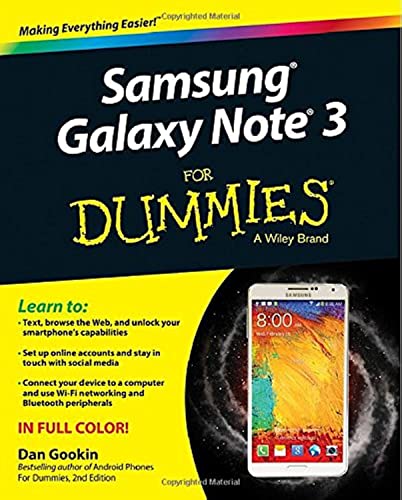 Samsung Galaxy Note 3 For Dummies (For Dummies Series)