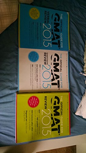 Stock image for The Official Guide for GMAT Review 2015 Bundle (Official Guide + Verbal Guide + Quantitative Guide) for sale by SecondSale