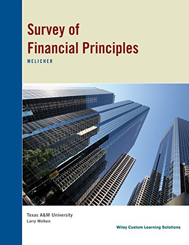 Beispielbild fr Survey of Financial Principles zum Verkauf von Better World Books