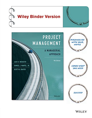 Imagen de archivo de Project Management, Binder Ready Version: A Managerial Approach a la venta por HPB-Red