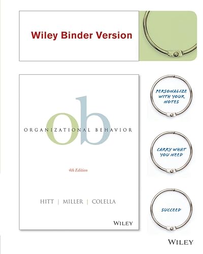 9781118960516: Organizational Behavior, Binder Ready Version