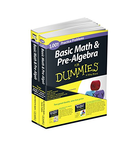 Imagen de archivo de Basic Math and Pre-Algebra: Learn and Practice 2 Book Bundle with 1 Year Online Access (For Dummies Series) a la venta por SecondSale