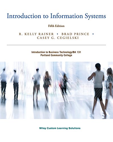 Stock image for Introduction to Information Systems - Fifth Edition for sale by Hafa Adai Books