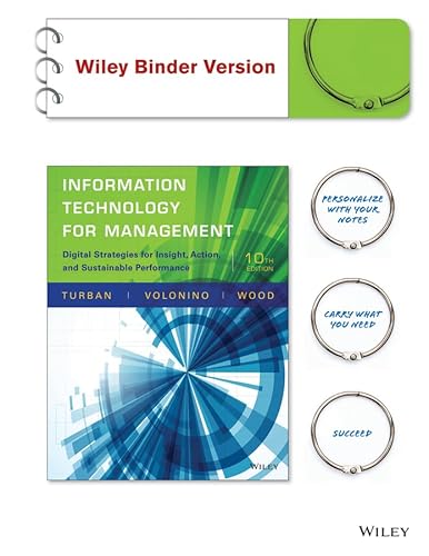 Stock image for Information Technology for Management: Digital Strategies for Insight, Action, and Sustainable Performance for sale by SecondSale