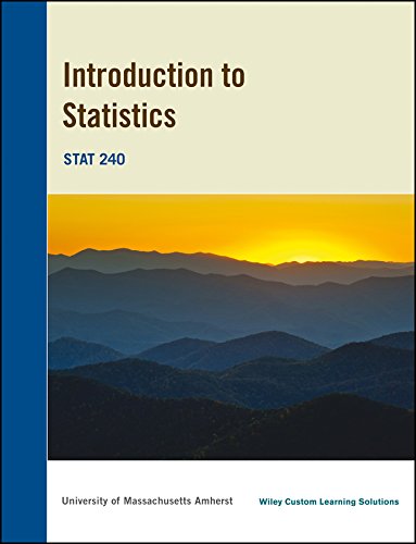 Imagen de archivo de Introductory Statistics 8e for University of Massachusetts Amherst a la venta por Better World Books