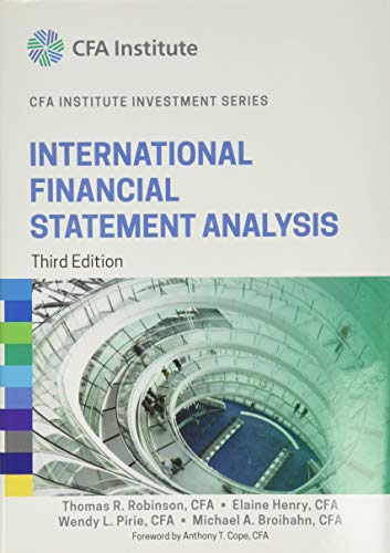 Stock image for International Financial Statement Analysis (CFA Institute Investment Series) for sale by London Bridge Books