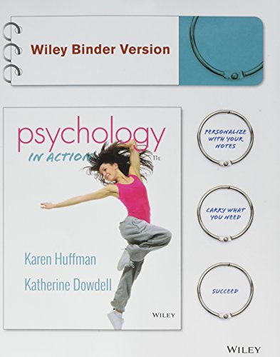 Imagen de archivo de Psychology in Action, Binder Ready Version a la venta por SecondSale