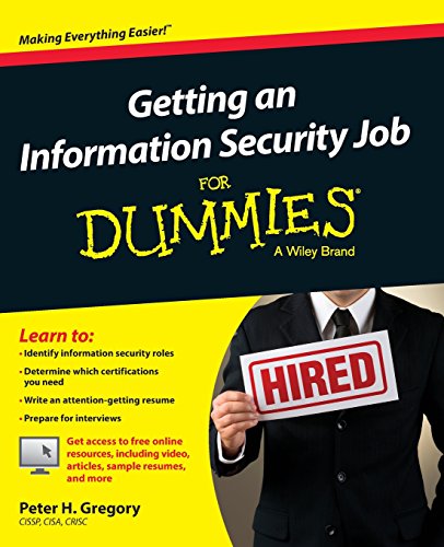 Imagen de archivo de Getting an Information Security Job for Dummies a la venta por Revaluation Books