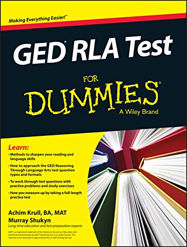 9781119030058: GED RLA For Dummies