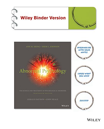 Imagen de archivo de Abnormal Psychology + Wileyplus Learning Space a la venta por Revaluation Books