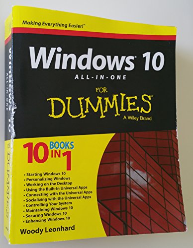 Imagen de archivo de Windows 10 All-in-One For Dummies a la venta por SecondSale