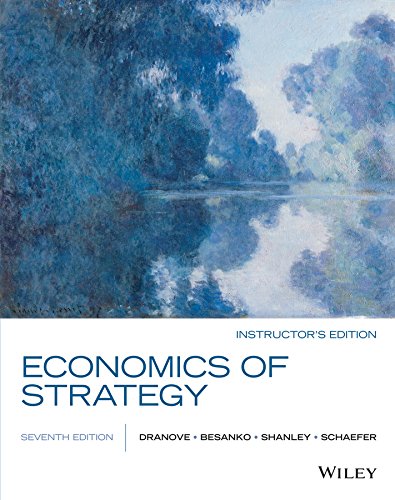 Imagen de archivo de Economics of Strategy Instructor's Edition a la venta por Book Deals