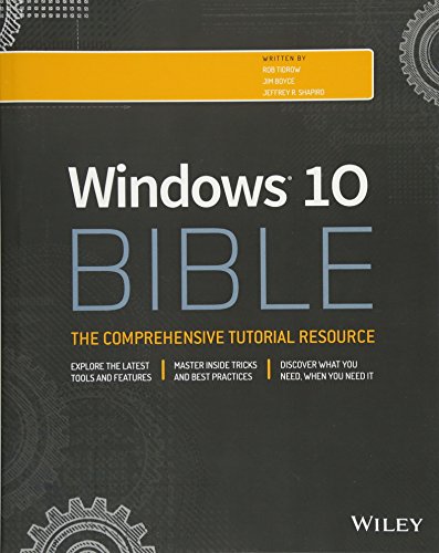 9781119050056: Windows 10 Bible