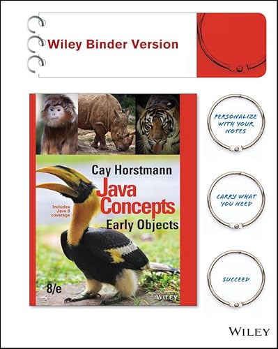 Beispielbild fr Java Concepts, Binder Ready Version: Early Objects zum Verkauf von BooksRun