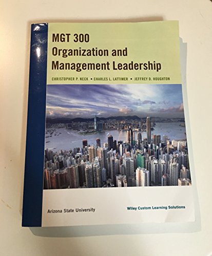 Stock image for MGT 300 Organization and Management Leadership for sale by -OnTimeBooks-
