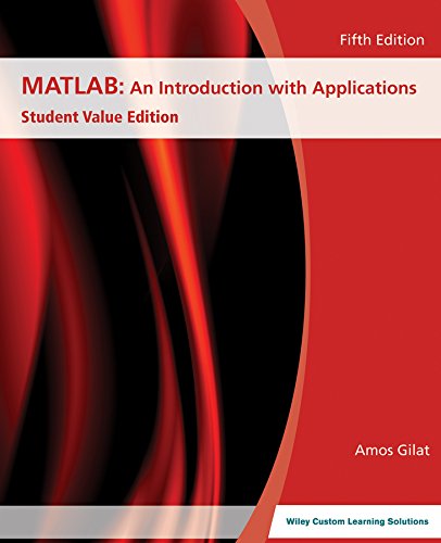 9781119063865: MATLAB: An Introduction with Applications