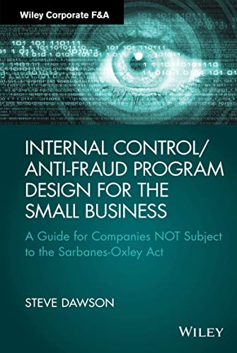 Beispielbild fr Internal Control/anti-Fraud Program for the Small Business zum Verkauf von Blackwell's