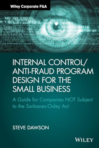 Imagen de archivo de Internal Control/anti-Fraud Program for the Small Business a la venta por Blackwell's