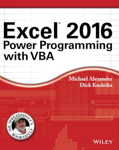 Stock image for Excel 2016 Power Programming with VBA Format: Paperback for sale by INDOO