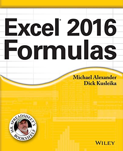 Imagen de archivo de Excel 2016 Formulas (Mr. Spreadsheet's Bookshelf) a la venta por HPB-Red