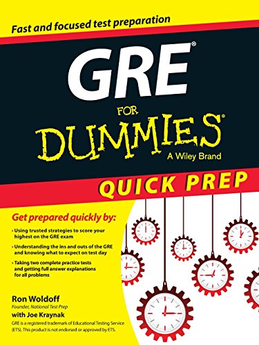 Beispielbild fr GRE for Dummies Quick Prep zum Verkauf von Better World Books