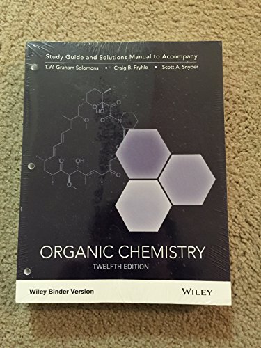Stock image for Organic Chemistry, 12e Binder Ready Version Study Guide & Student Solutions Manual for sale by HPB-Red