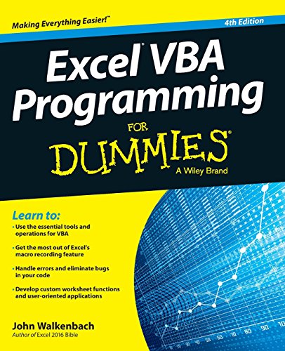 Beispielbild fr Excel VBA Programming zum Verkauf von Better World Books