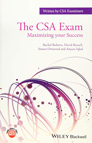 Imagen de archivo de The CSA Exam: Maximizing your Success a la venta por AwesomeBooks