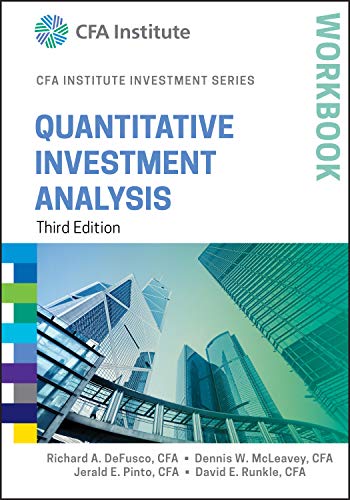 9781119104544: Quantitative Investment Analysis Workbook, 3rd Edition (CFA Institute Investment Series)