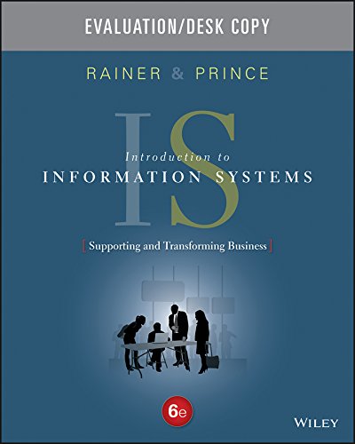 Stock image for Introduction to Information Systems: Sixth Edition Evaluation Copy for sale by SecondSale