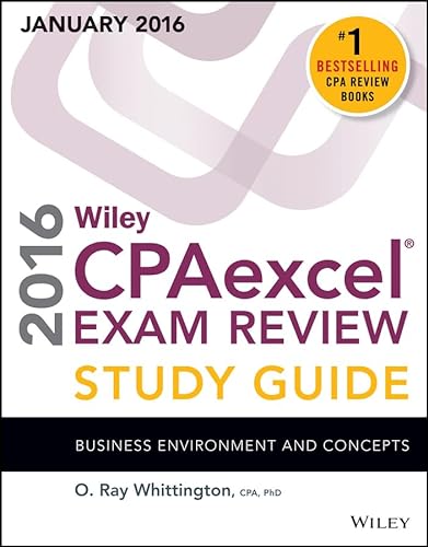 Stock image for Wiley Cpaexcel Exam Review 2016 Study Guide January : Business Environment and Concepts for sale by Better World Books