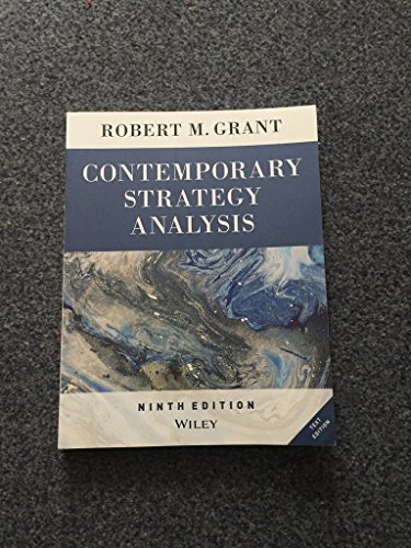 Stock image for Contemporary Strategy Analysis Text Only for sale by Goodwill of Colorado