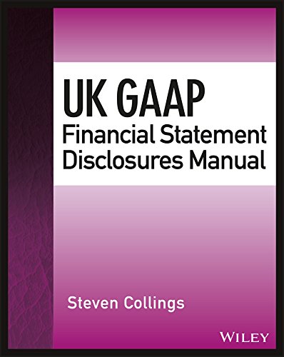 Beispielbild fr UK GAAP Financial Statement Disclosures Manual (Wiley Regulatory Reporting) zum Verkauf von Majestic Books