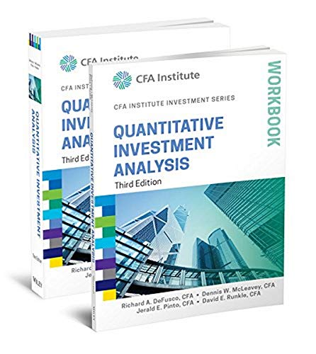 Quantitative Investment Analysis Workbook CFA Institute Investment
Series Epub-Ebook