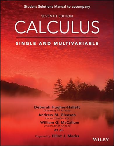 Beispielbild fr Calculus: Single and Multivariable, 7e Student Solutions Manual zum Verkauf von BooksRun