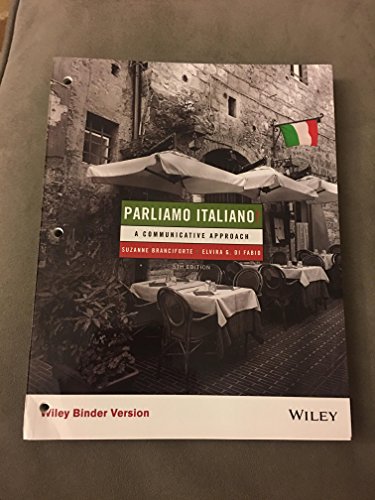 Beispielbild fr Parliamo italiano!: A Communicative Approach zum Verkauf von Front Cover Books