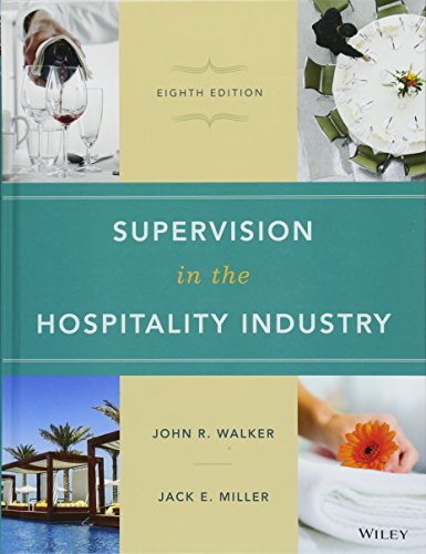 Imagen de archivo de Supervision in the Hospitality Industry a la venta por Goodwill of Colorado