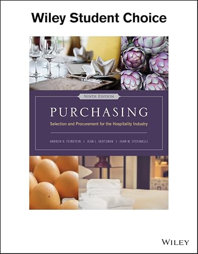 9781119148517: Purchasing: Selection and Procurement for the Hospitality Industry