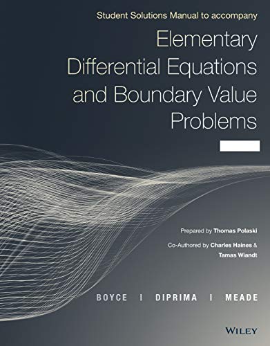 9781119169758: Elementary Differential Equations and Boundary Value Problems